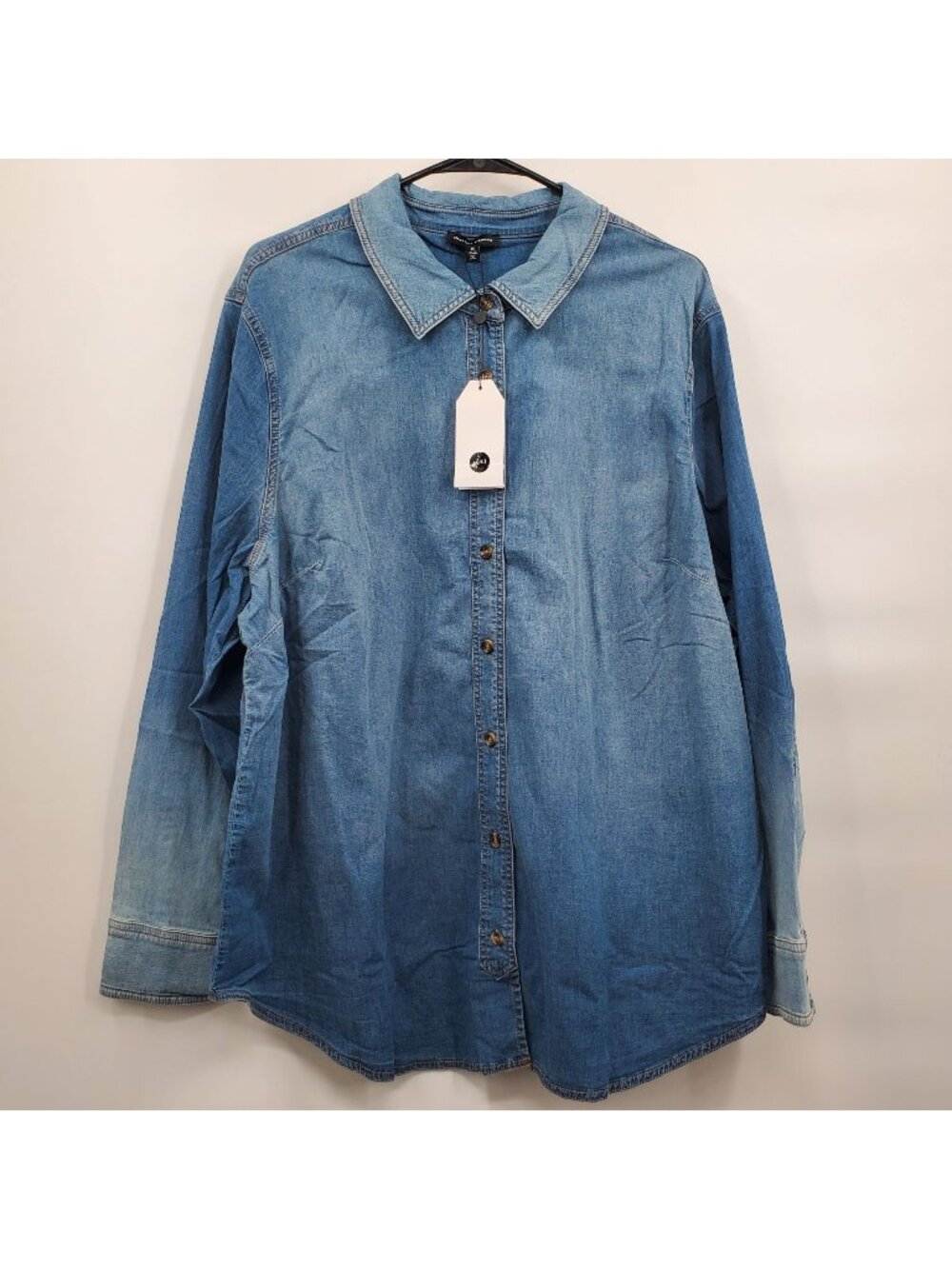 Universal Standard Minimalist Stretch Cotton Chambray Women Size Medium NWT
